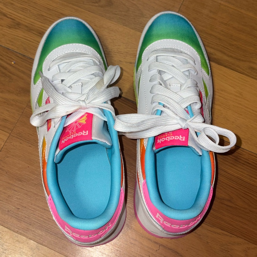 Reebok Kids Sneakers in Green, Blue, Pink, and Orange